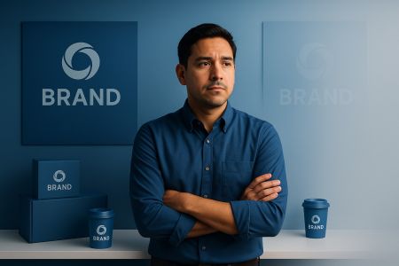 Man with Visual Brand